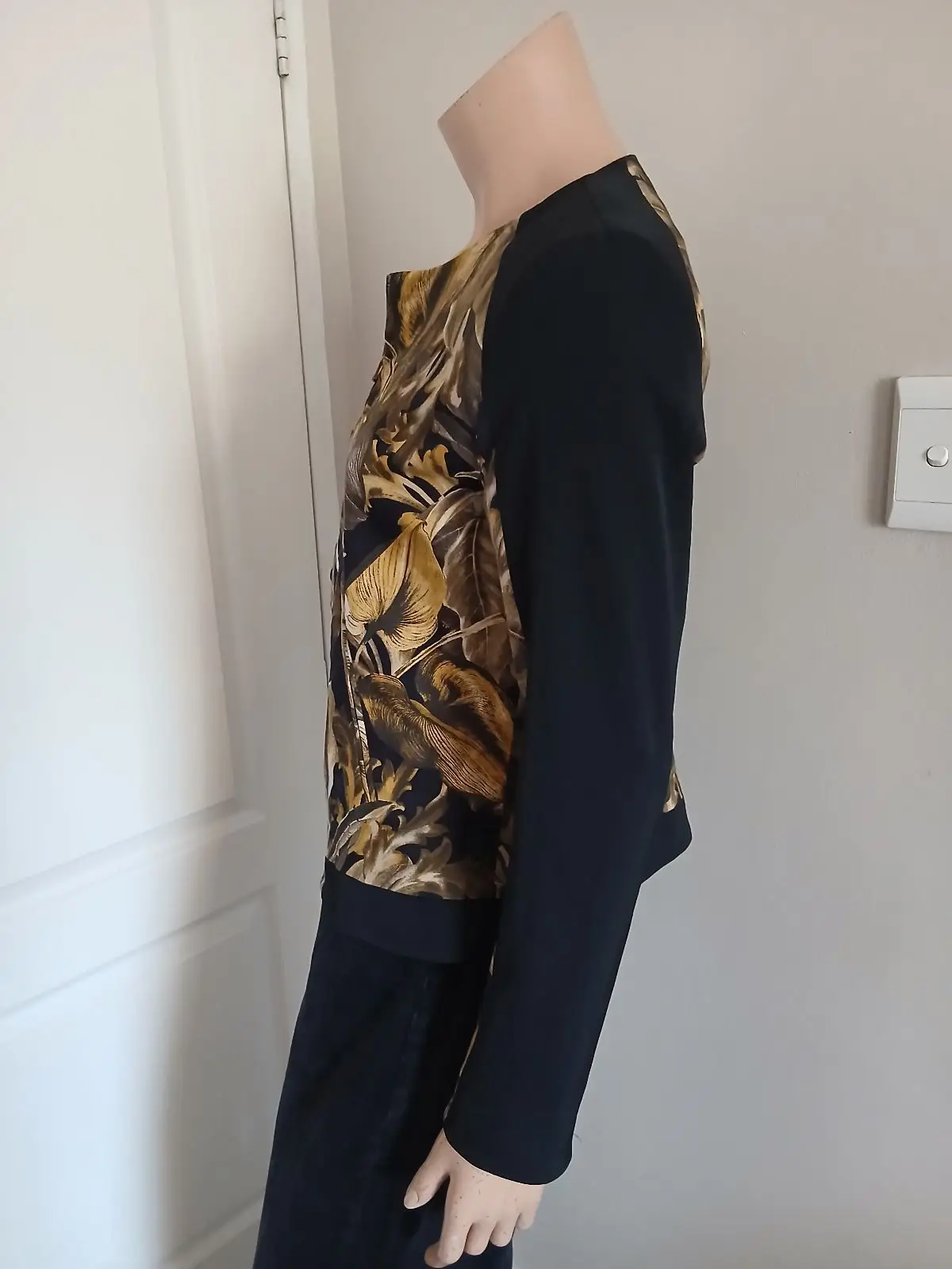 Floral Print Zip-Up Jacket