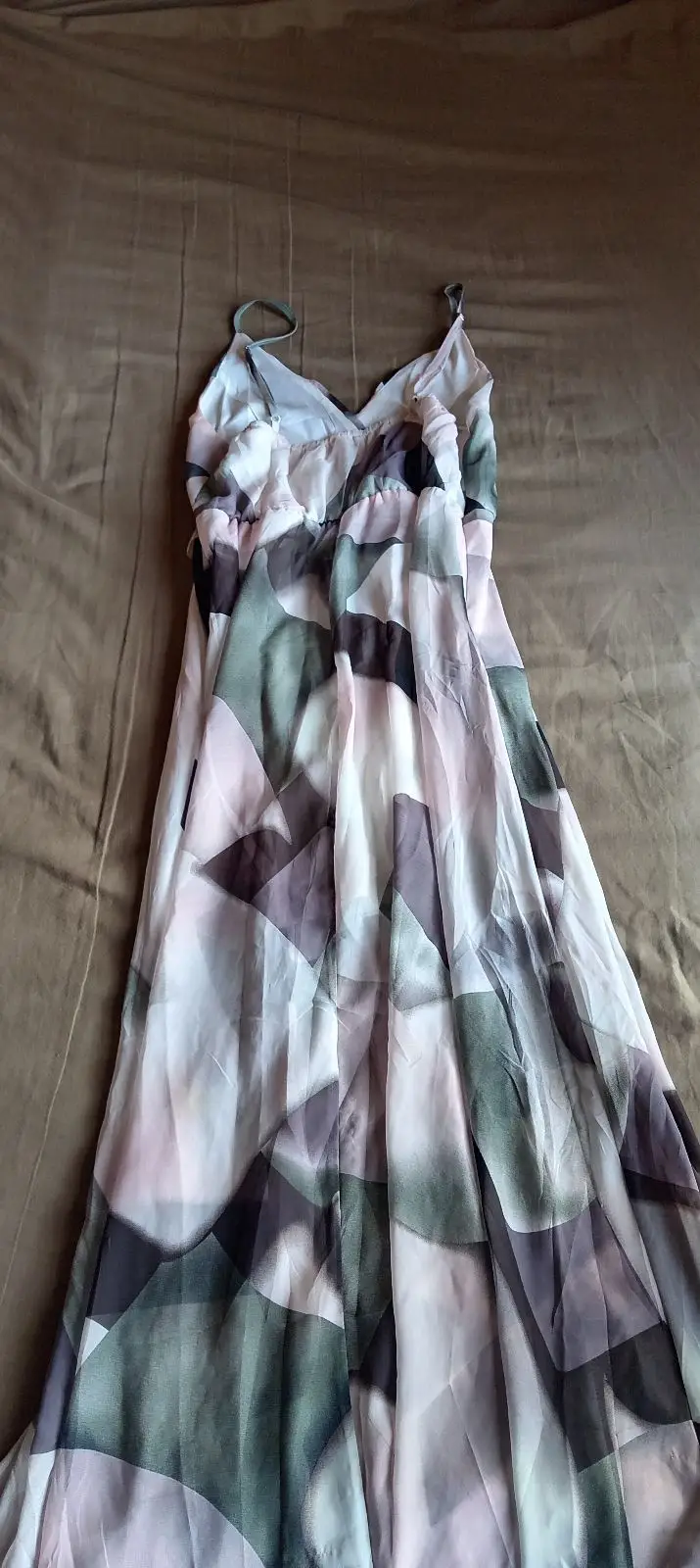 Abstract Print Maxi Dress
