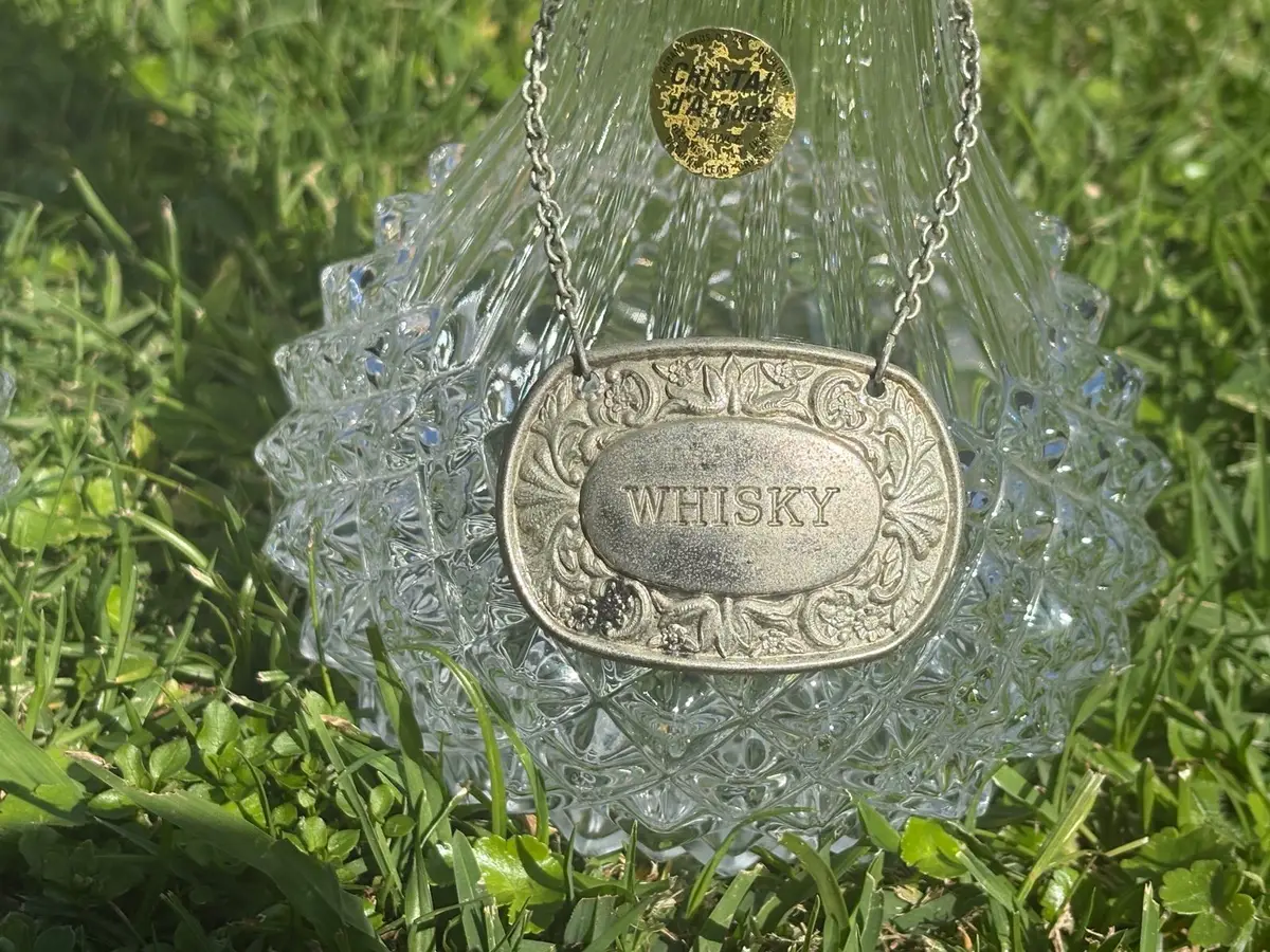 Cristal d'Arques Vintage Crystal Decanter Set Brandy & Whisky