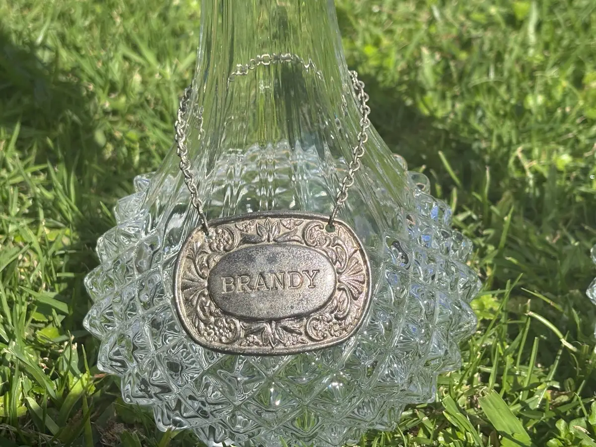 Cristal d'Arques Vintage Crystal Decanter Set Brandy & Whisky