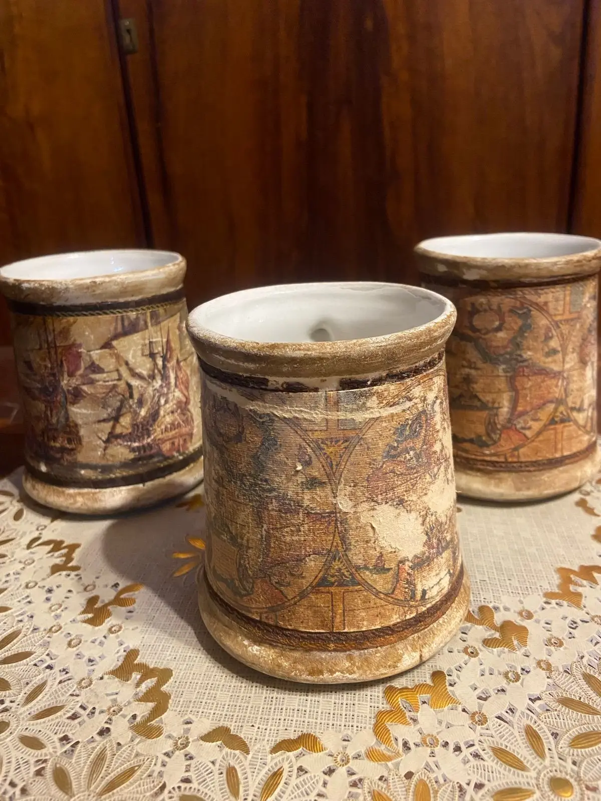 Vintage Map Design Ceramic Mug