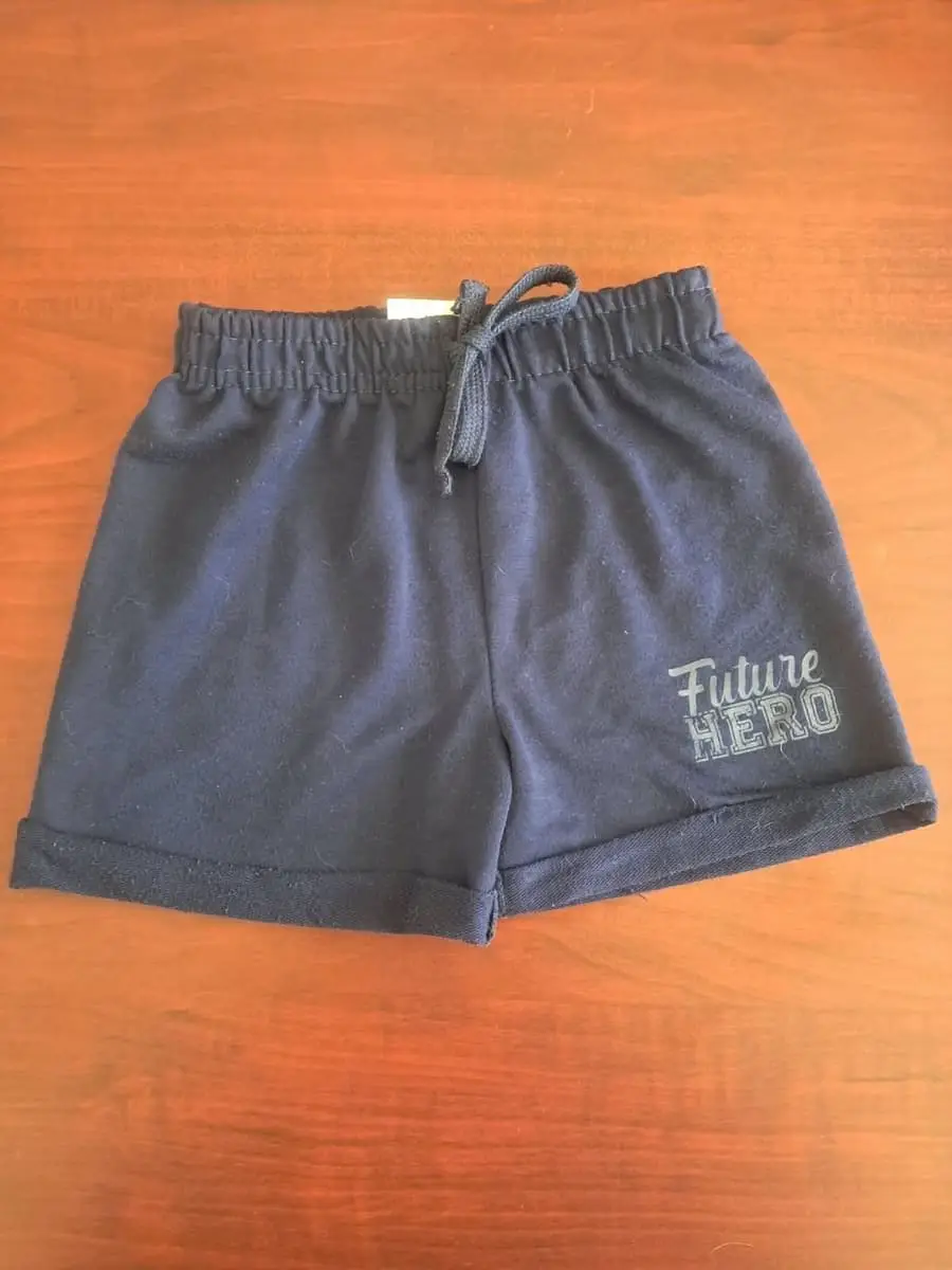 Pep Boys Navy Shorts – 12–18 Months