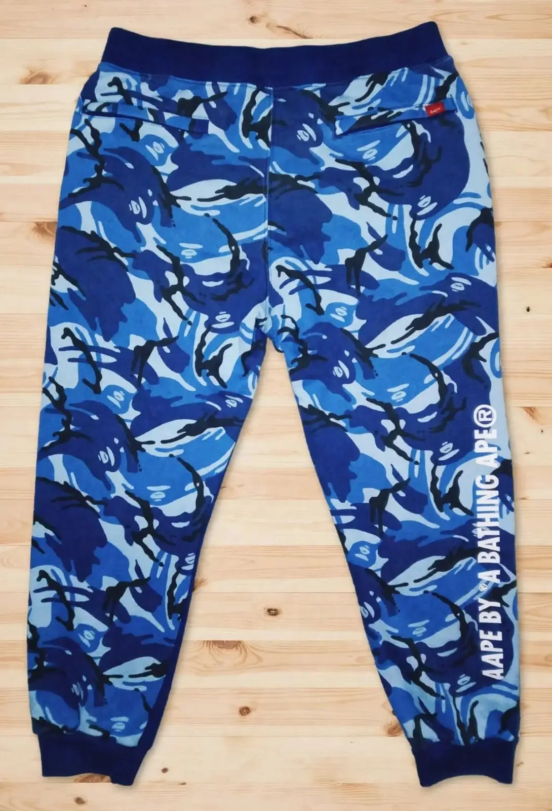 Bape Aape By A Bathing Ape Blue Camo Sweatpants