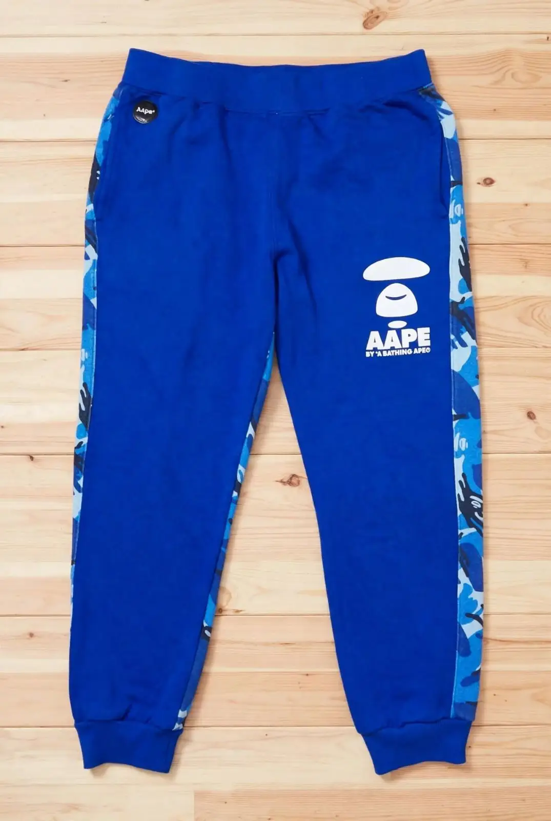 Aape By A Bathing Ape Blue Camo Sweatpants