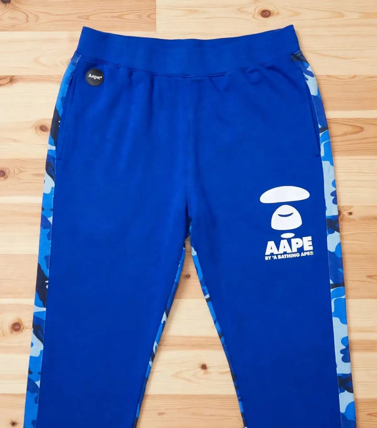 Aape By A Bathing Ape Blue Camo Sweatpants