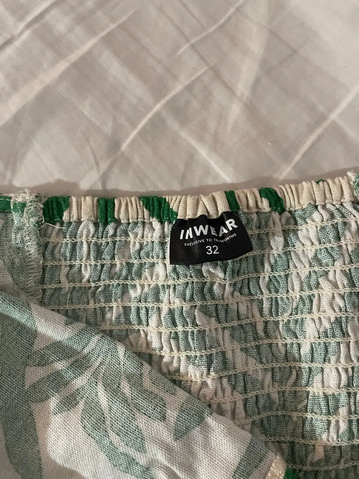 Truworths Green Leaf Print Halter Top