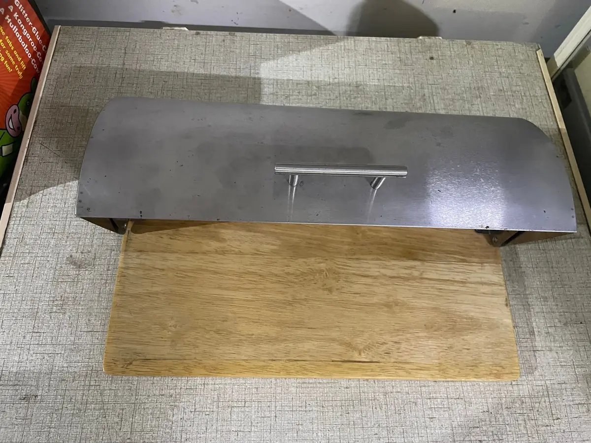 Stainless Steel and Wood Bread Box