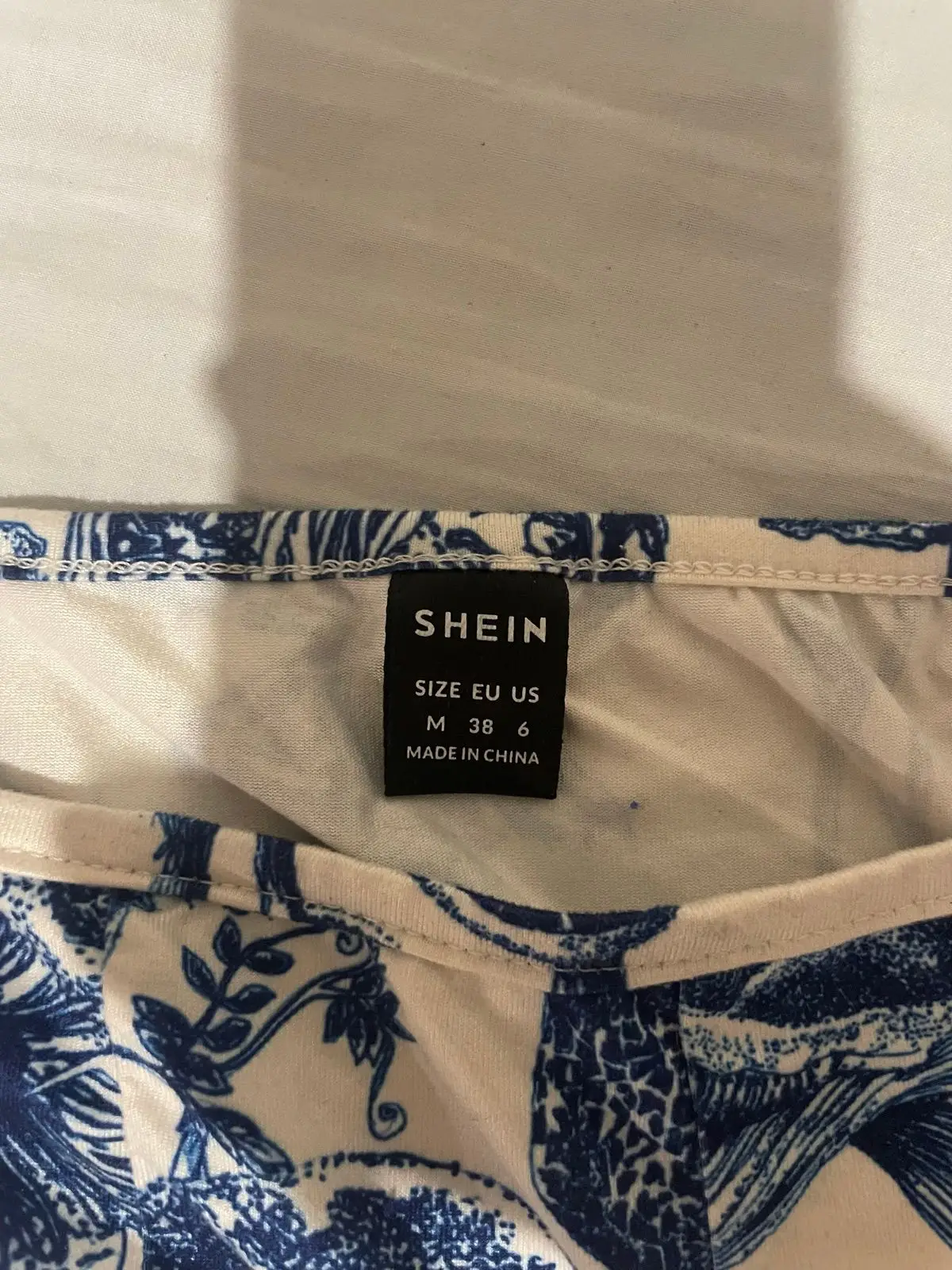 Shein Mushroom Botanical Print Corset Top
