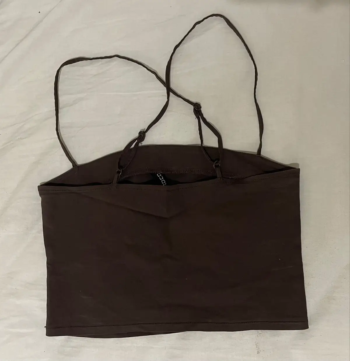 H&M Brown Cami Top with Criss-Cross Straps