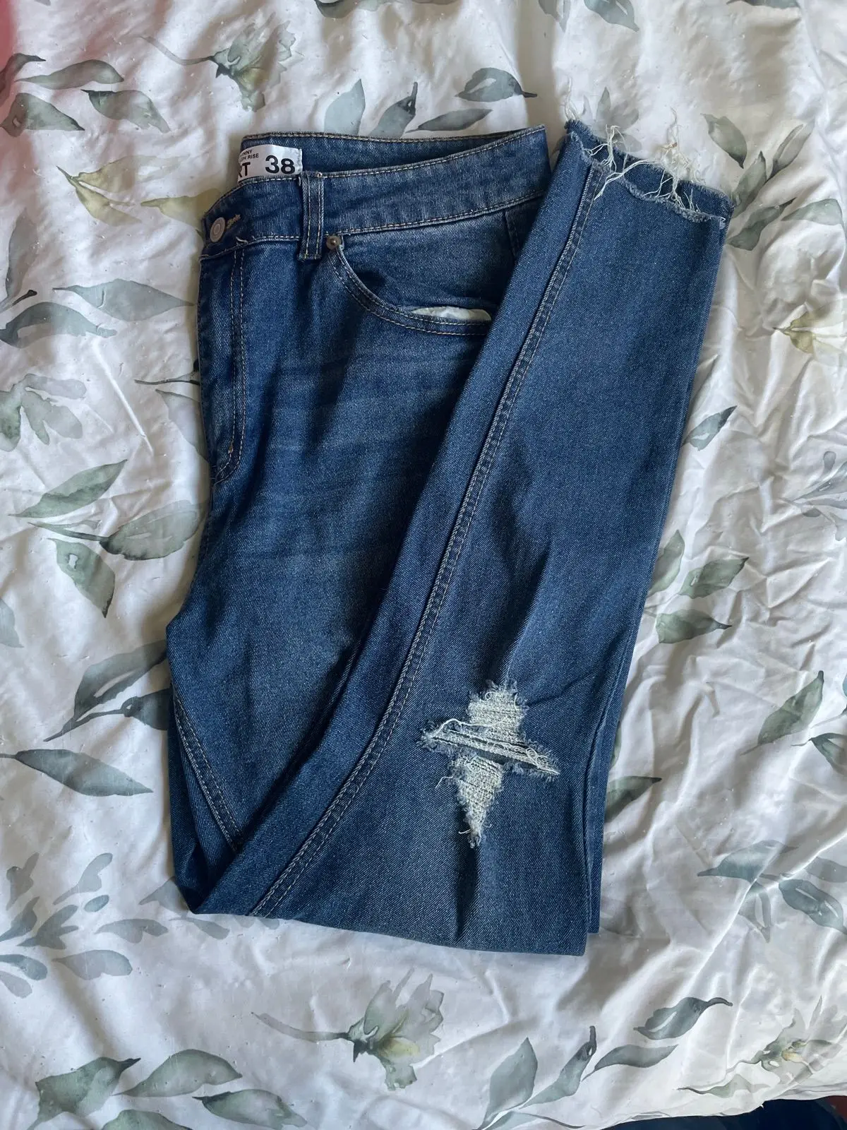 Mr Price Blue Distressed Skinny Jeans Size 36