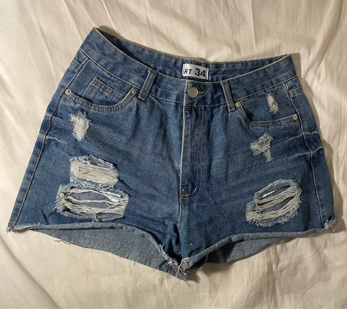 Mr Price Distressed Denim Shorts Size 34