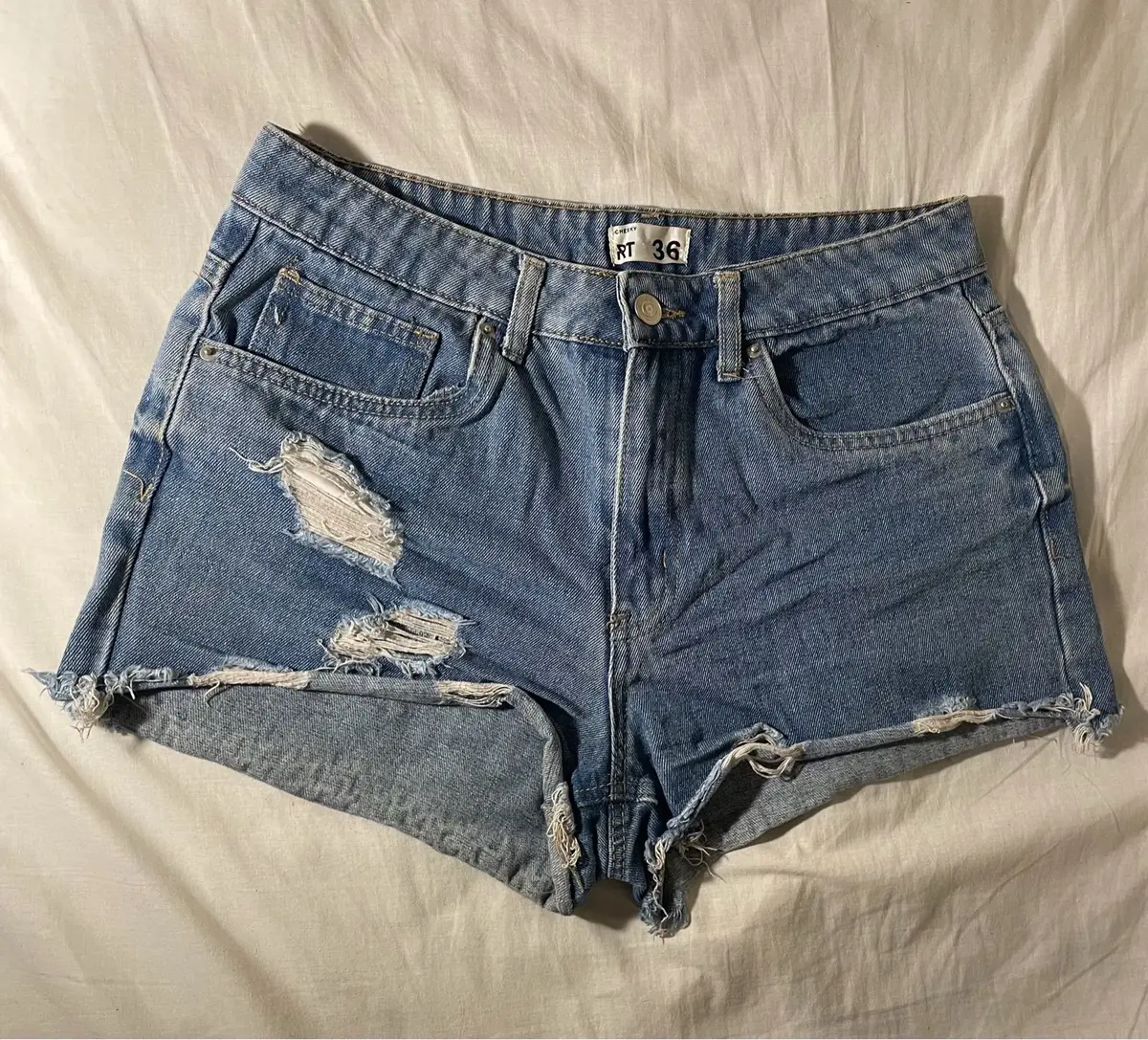Mr Price Cheeky Distressed Denim Shorts