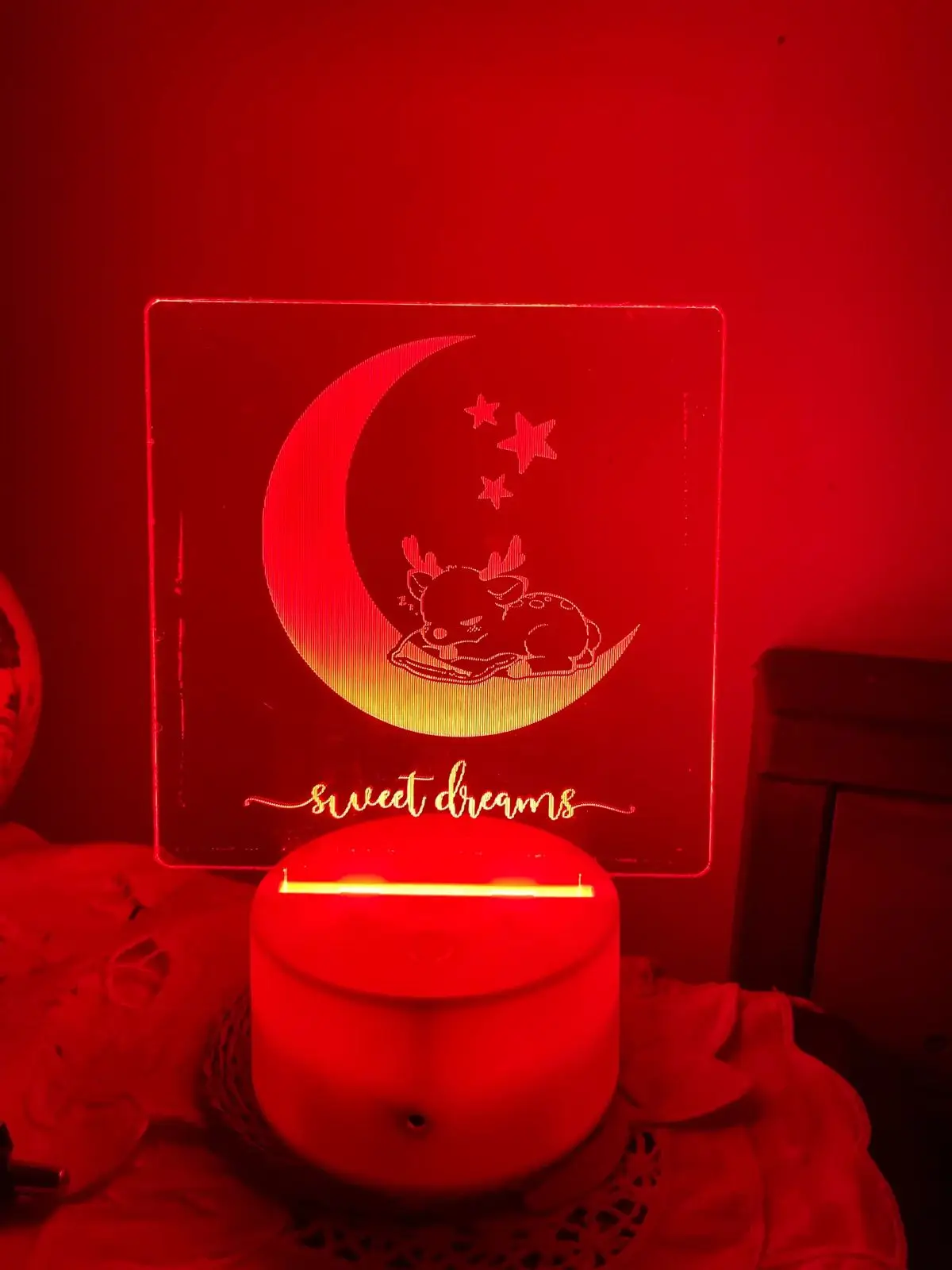LED Acrylic Sweet Dreams Night Light