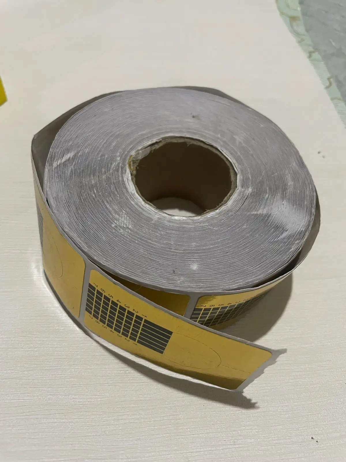 Gold Nail Form Stickers Roll