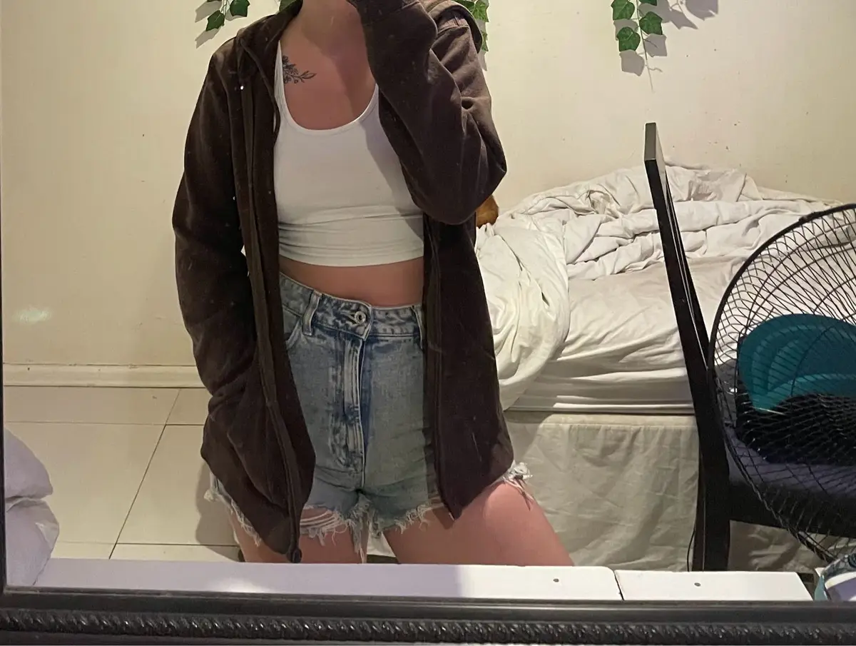 Real Clothing Brown Zip-Up Hoodie