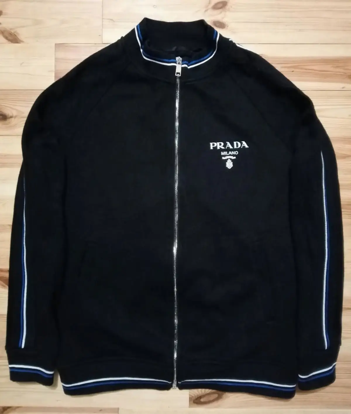 Prada Milano Black Zip Track Jacket