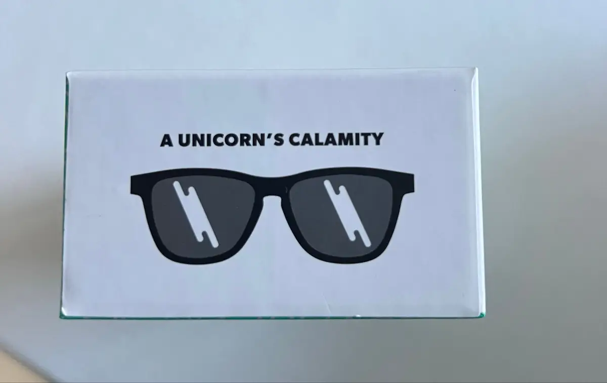 Goodr Black Sunglasses with Box and Pouch