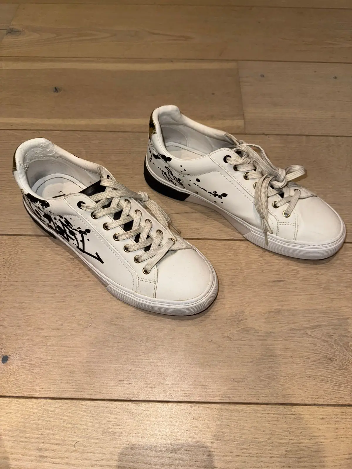 Zara White High-Top Sneakers Size 40