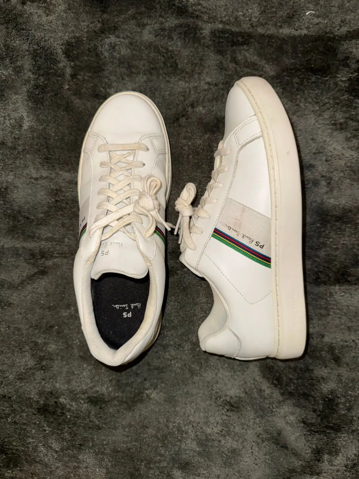 Paul Smith White Leather Sneakers Size 6