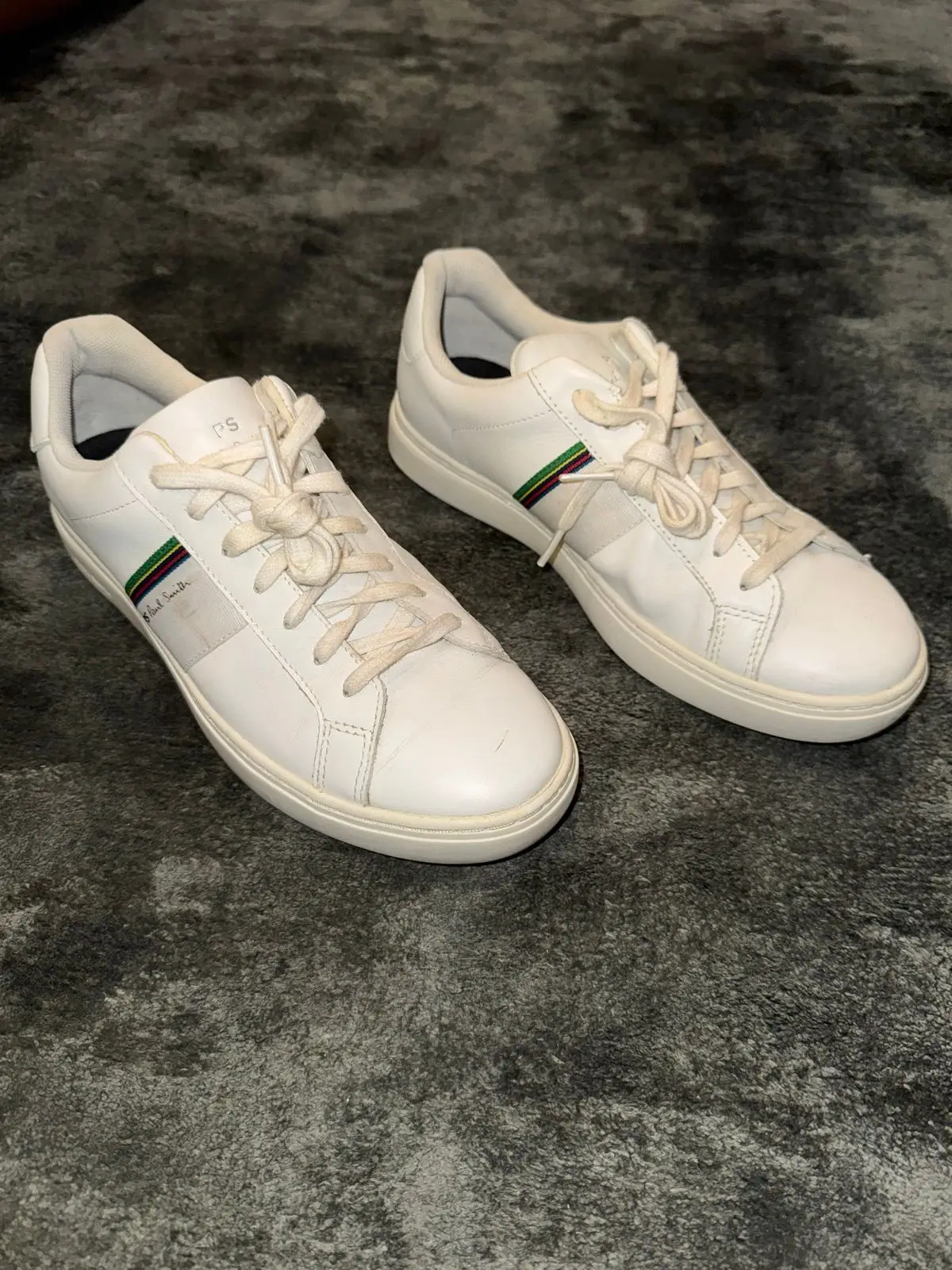 Paul Smith White Leather Sneakers Size 6