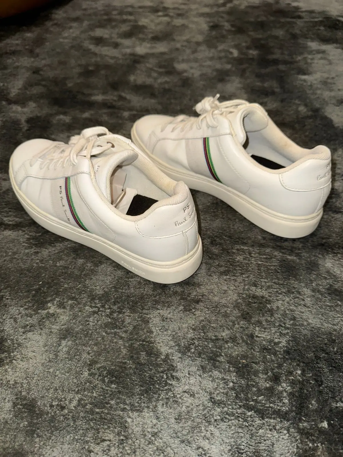 Paul Smith White Leather Sneakers Size 6
