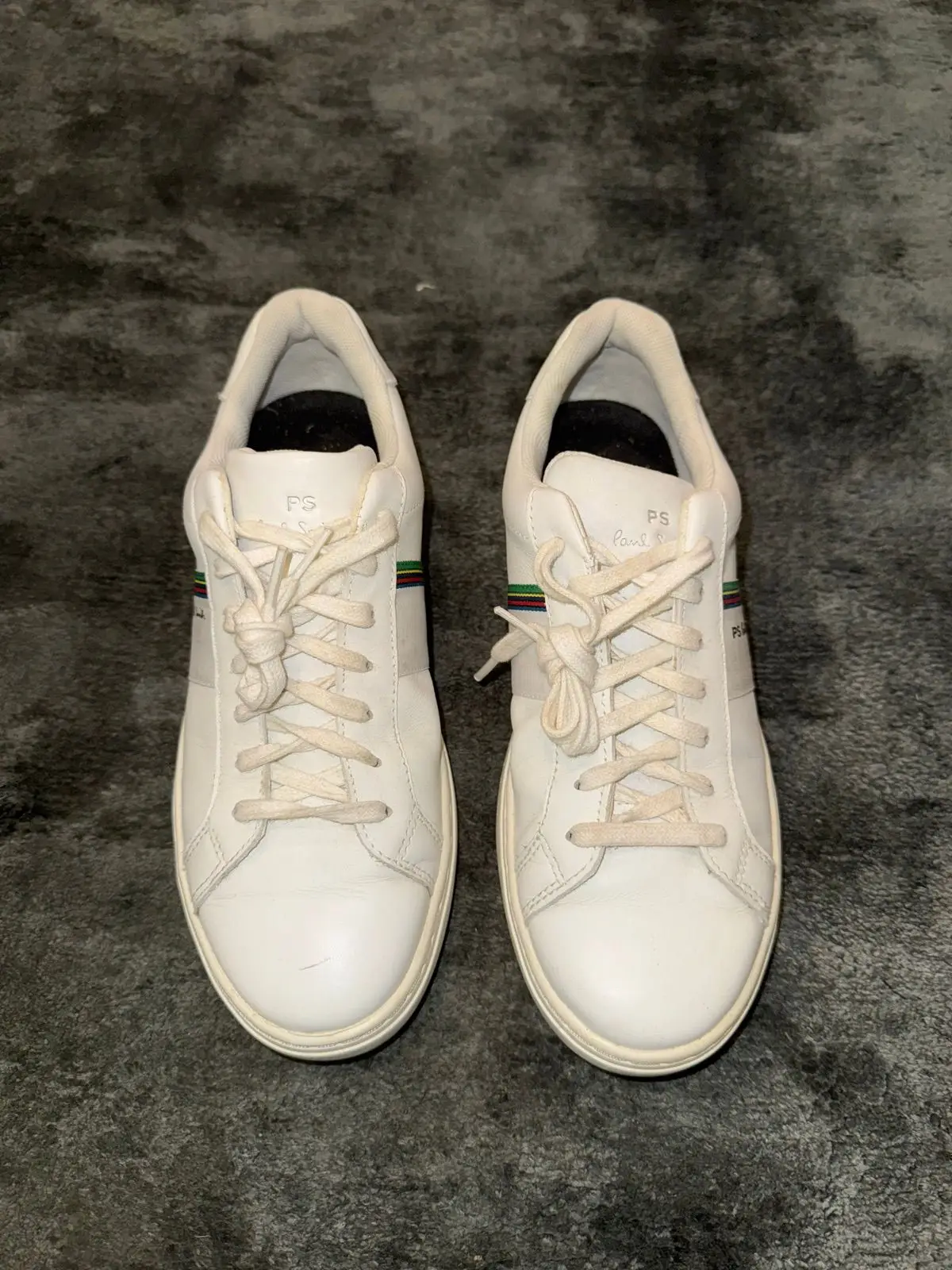 Paul Smith White Leather Sneakers Size 6
