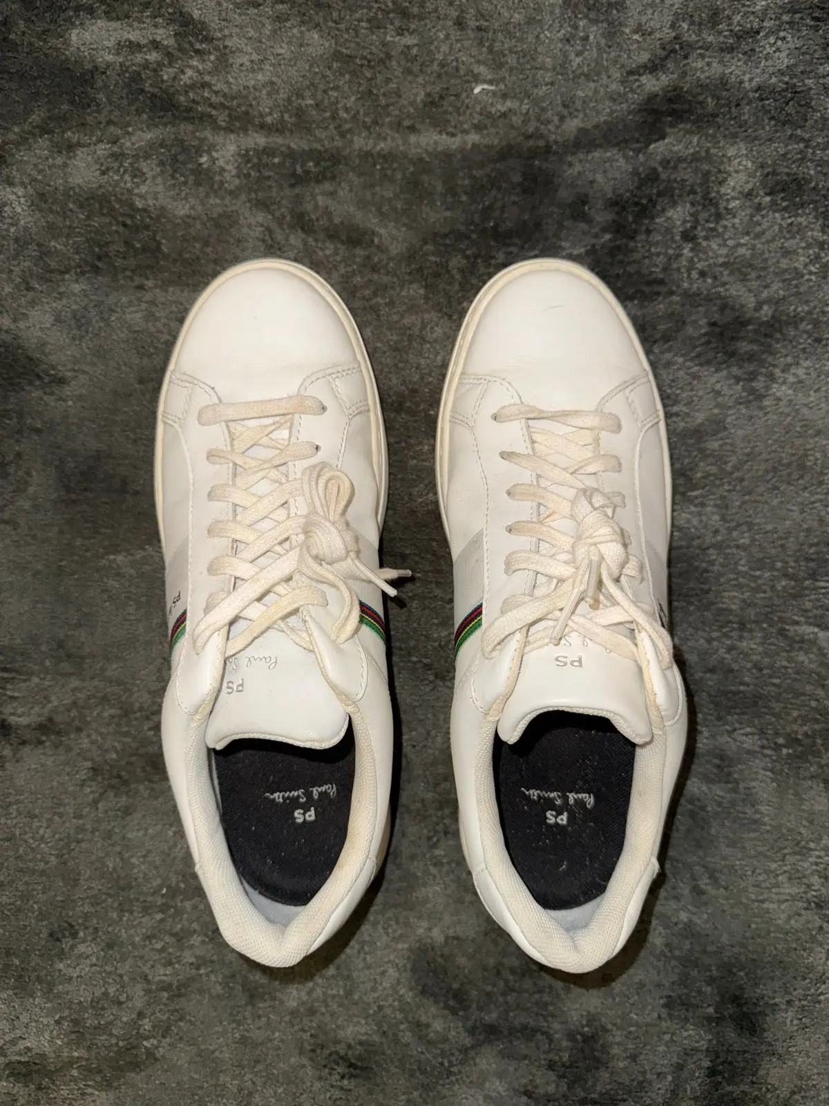 Paul Smith White Leather Sneakers Size 6