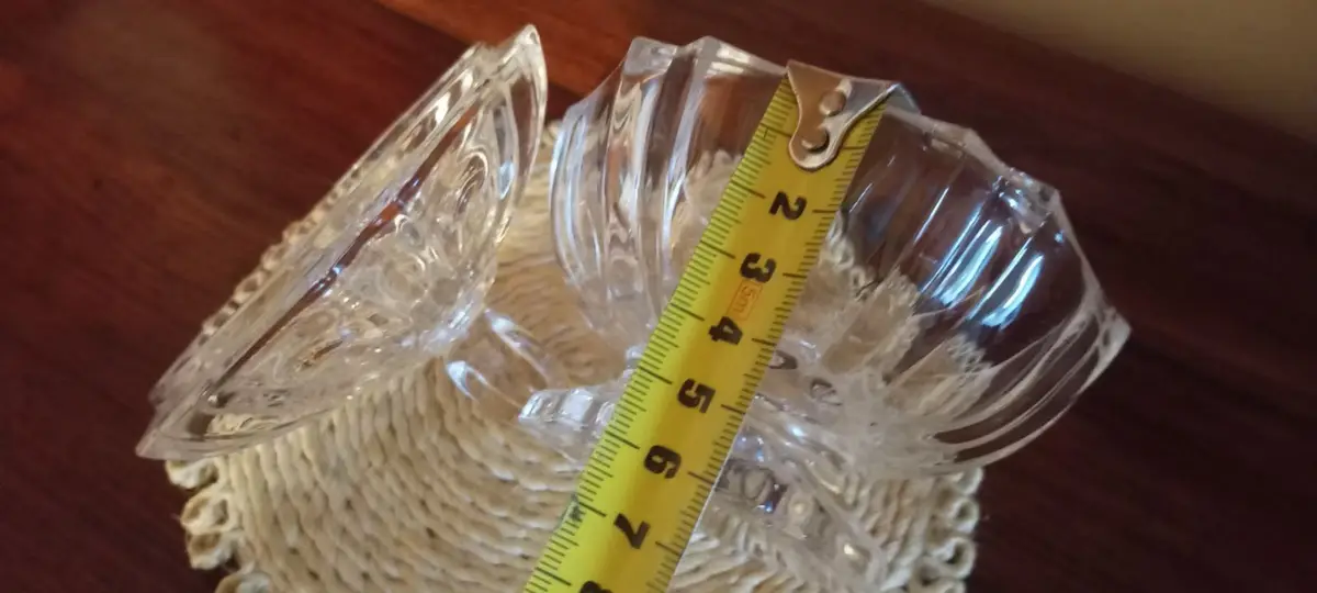 Clear Glass Pedestal Candy Dish with Lid