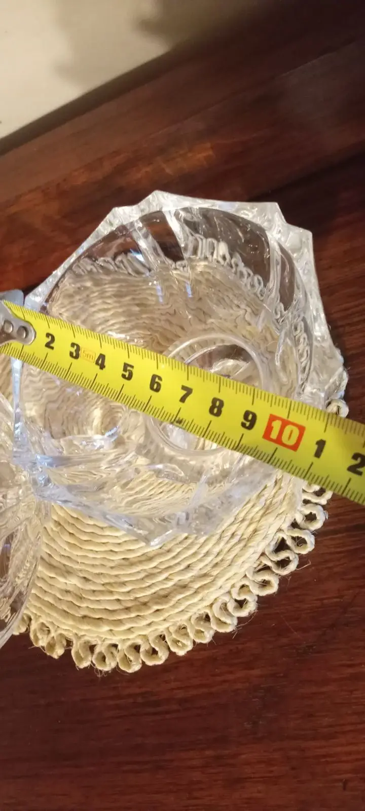 Clear Glass Pedestal Candy Dish with Lid