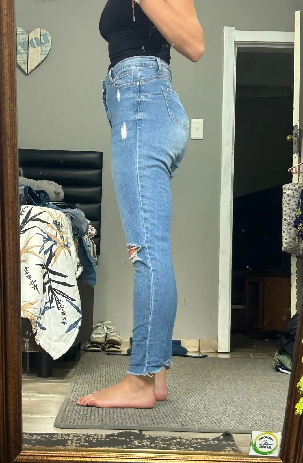 Mr Price Light Blue Distressed Jeans XS