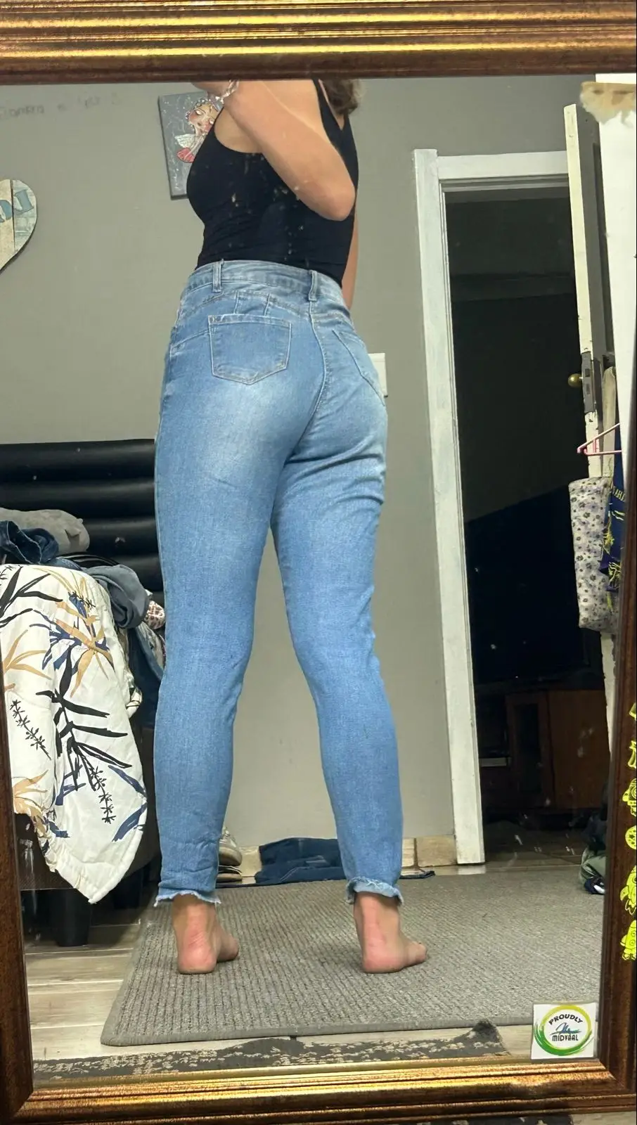 Mr Price Light Blue Distressed Jeans XS