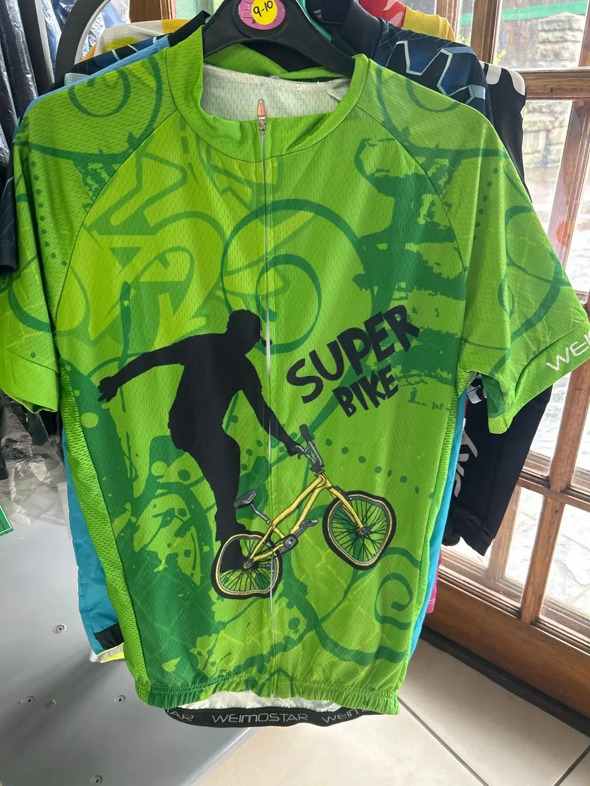 Weimostar Super Bike Cycling Jersey Lime Green