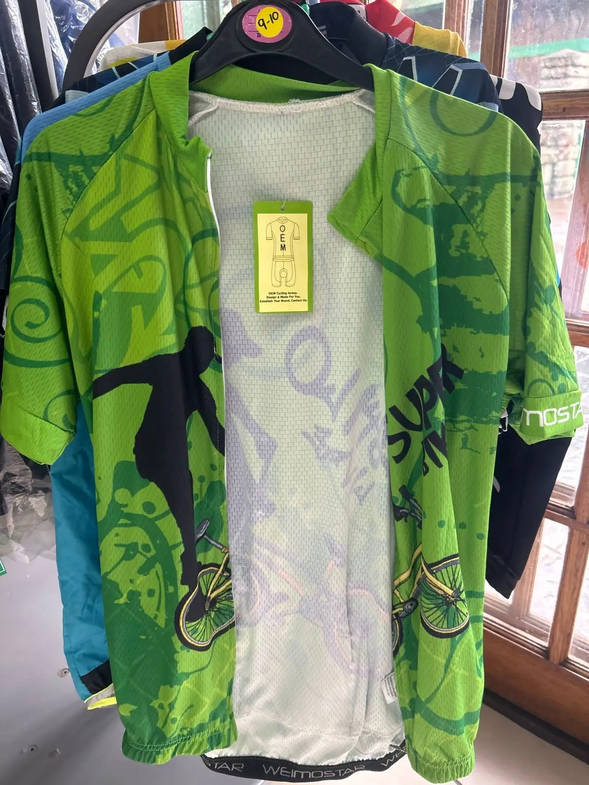 Weimostar Super Bike Cycling Jersey Lime Green