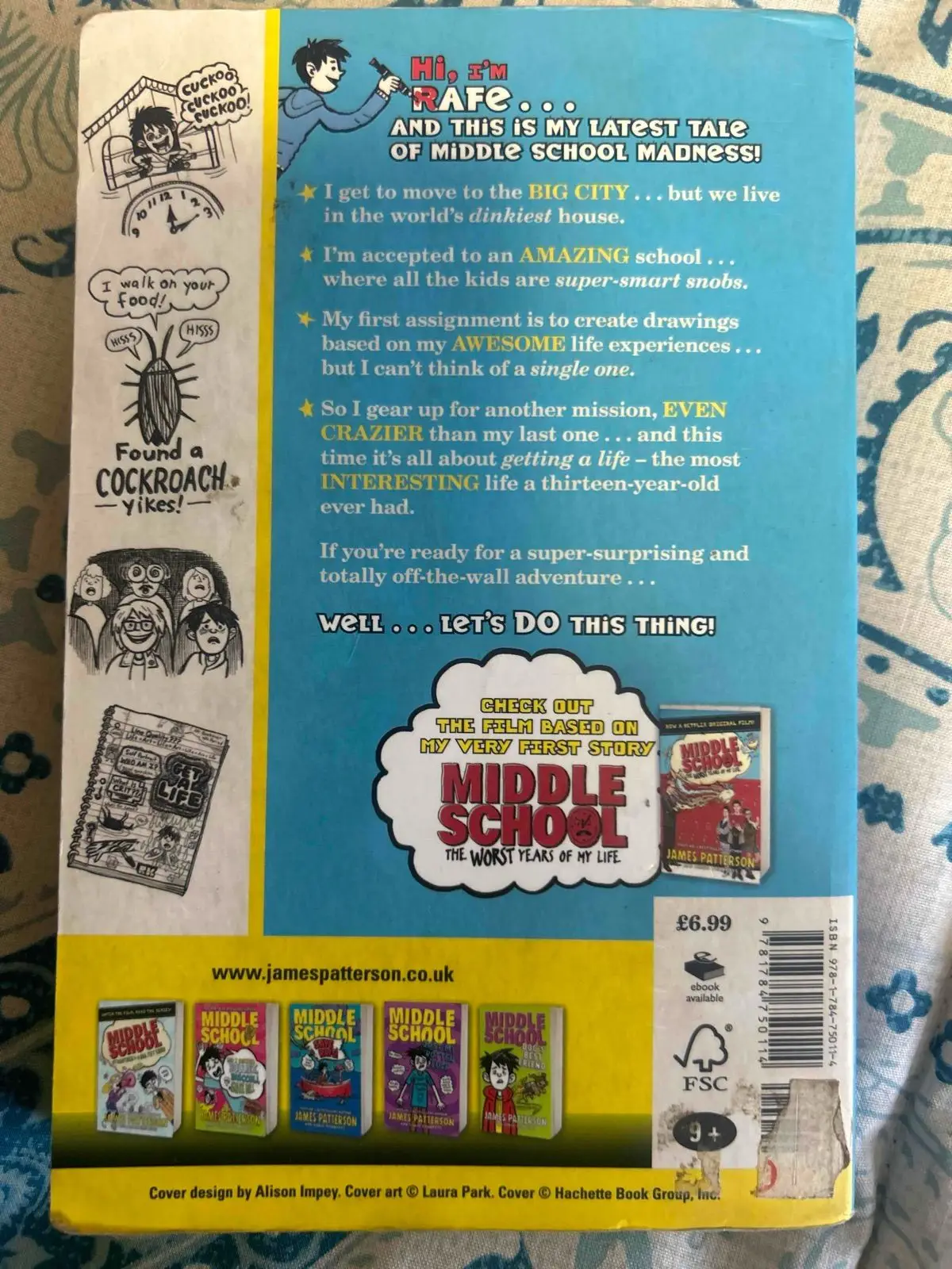 Middle School Get Me Out of Here by James Patterson