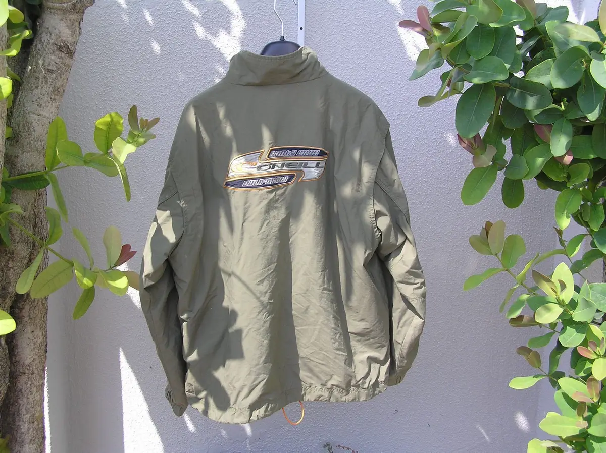 O'Neill Grey Windbreaker Jacket Size M