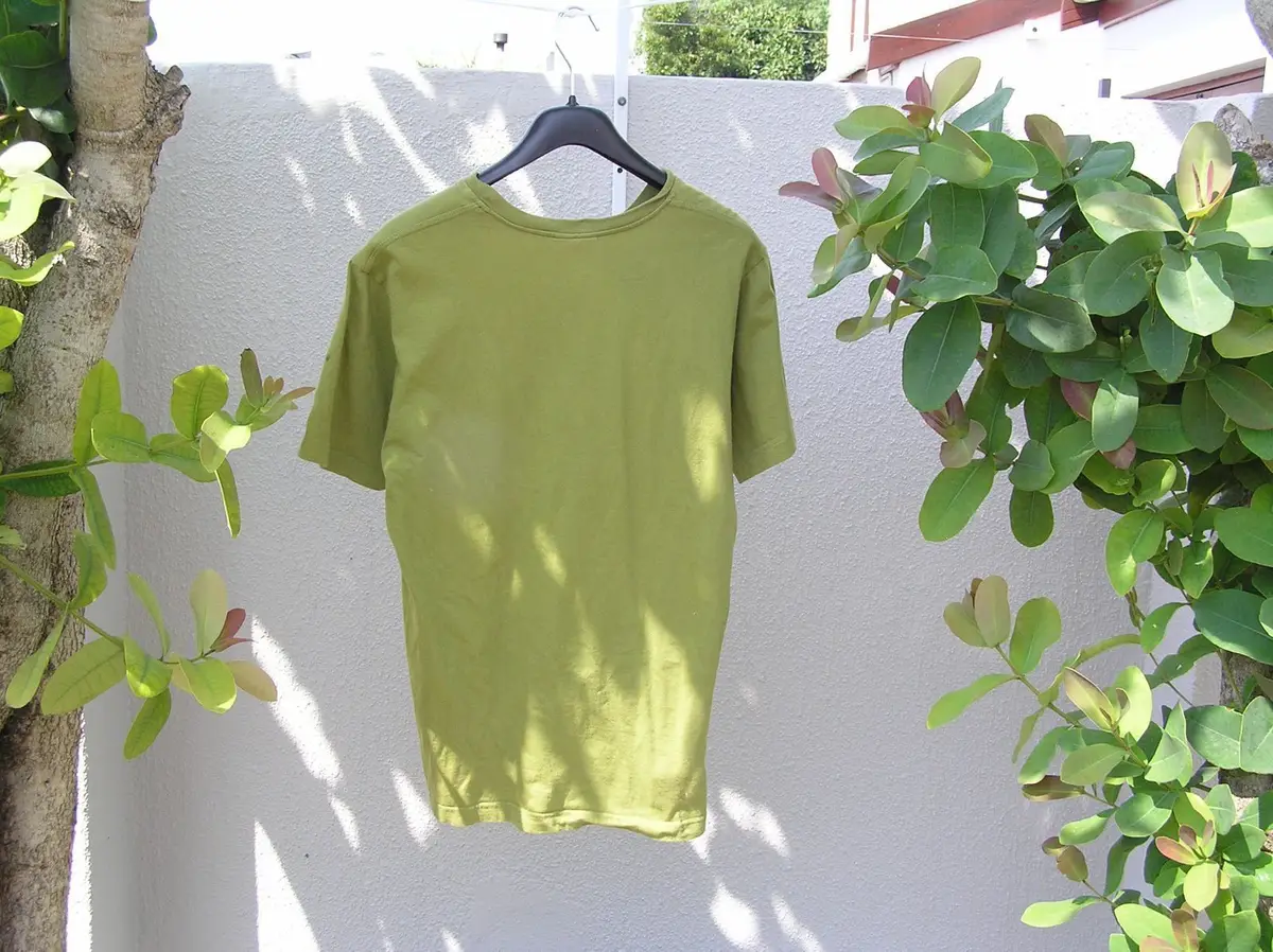 Big Blue Lime Green Graphic T-Shirt Size L