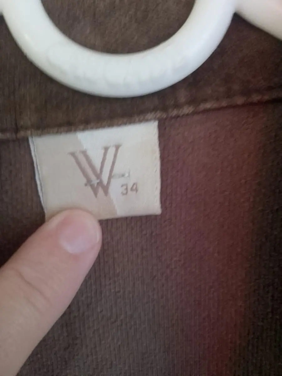 VINTAGE 90s Woolworths Chocolate Brown Corduroy Shacket / Jacket (Size 34)