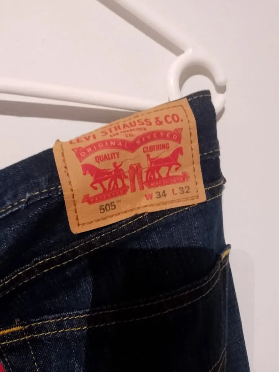 Levi’s 505 Regular Fit Jeans - Dark Indigo Wash (W34 - Altered Length)