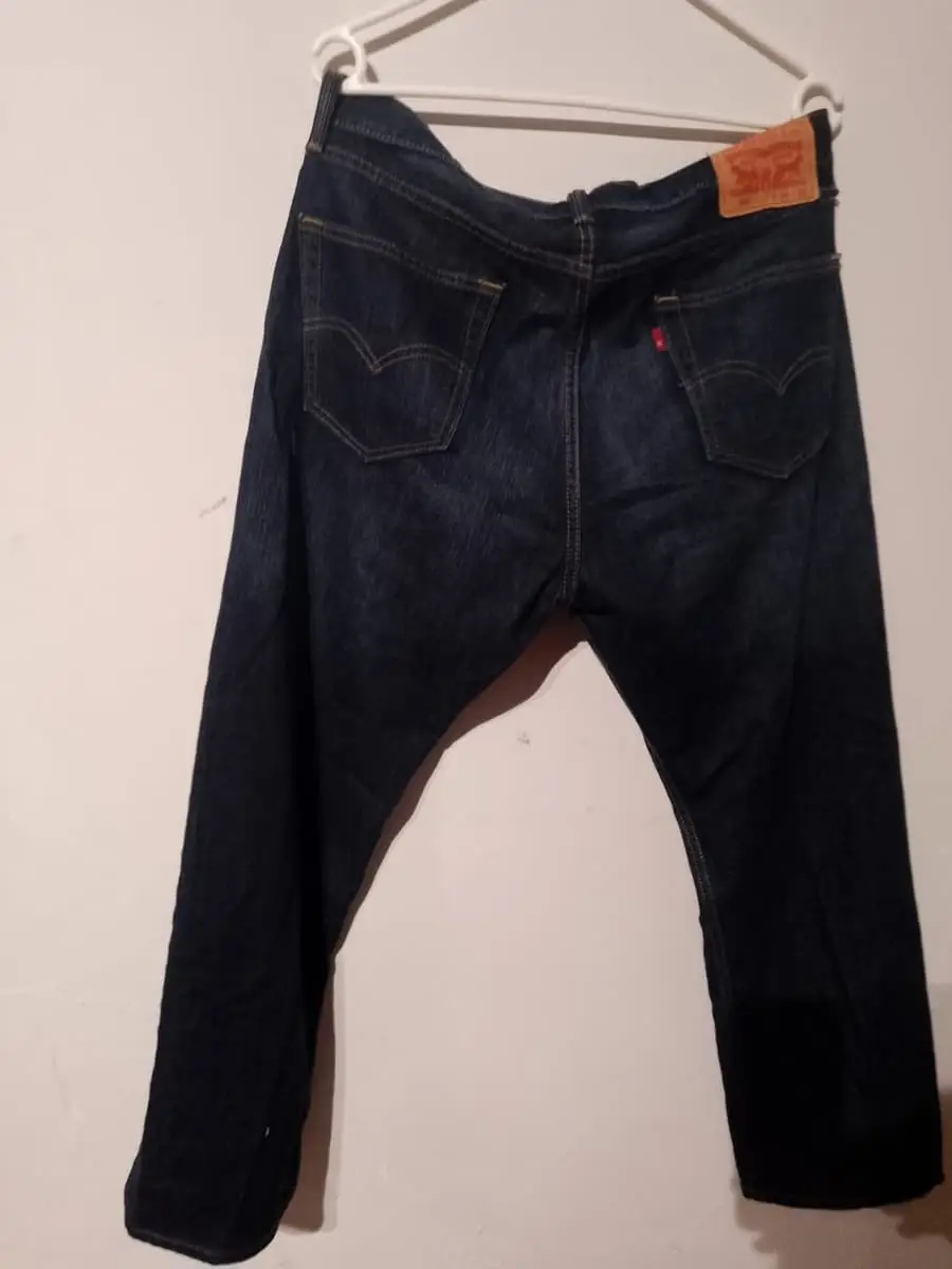 Levi’s 505 Regular Fit Jeans - Dark Indigo Wash (W34 - Altered Length)