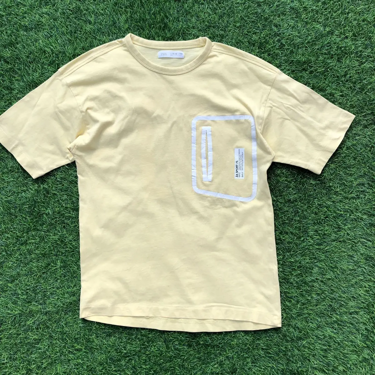 Zara Kids Yellow Utility Pocket T-Shirt