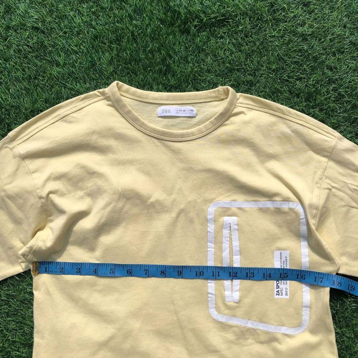 Zara Kids Yellow Utility Pocket T-Shirt