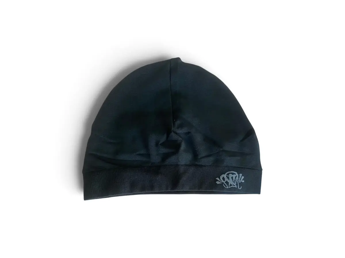 Black Beanie with Embroidered Logo