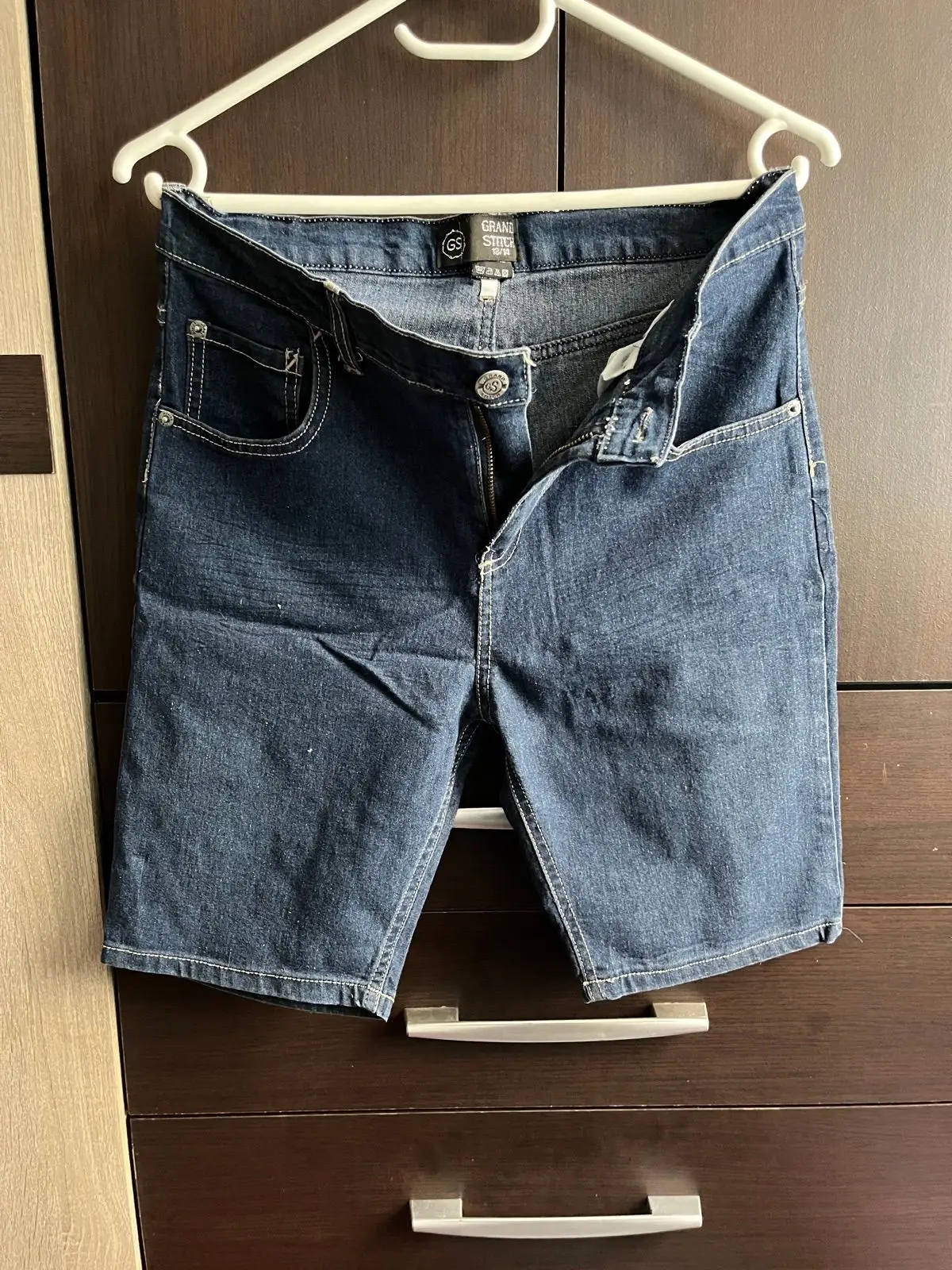 Mr Price Grand Stitch Denim Shorts Dark Wash