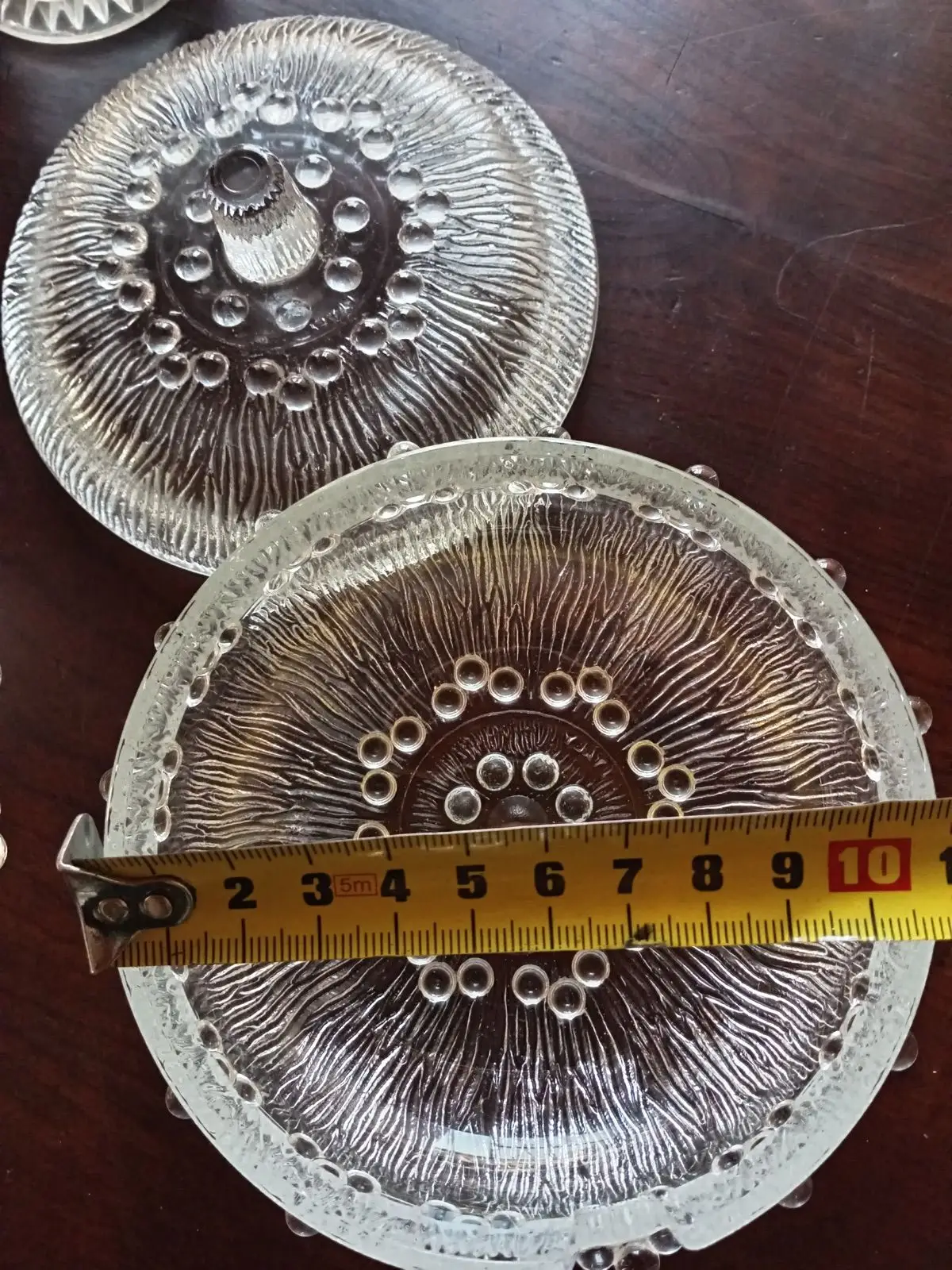 Vintage Pressed Glass Lidded Dish