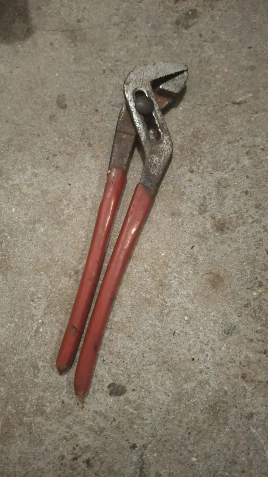Adjustable Pliers with Red Handles