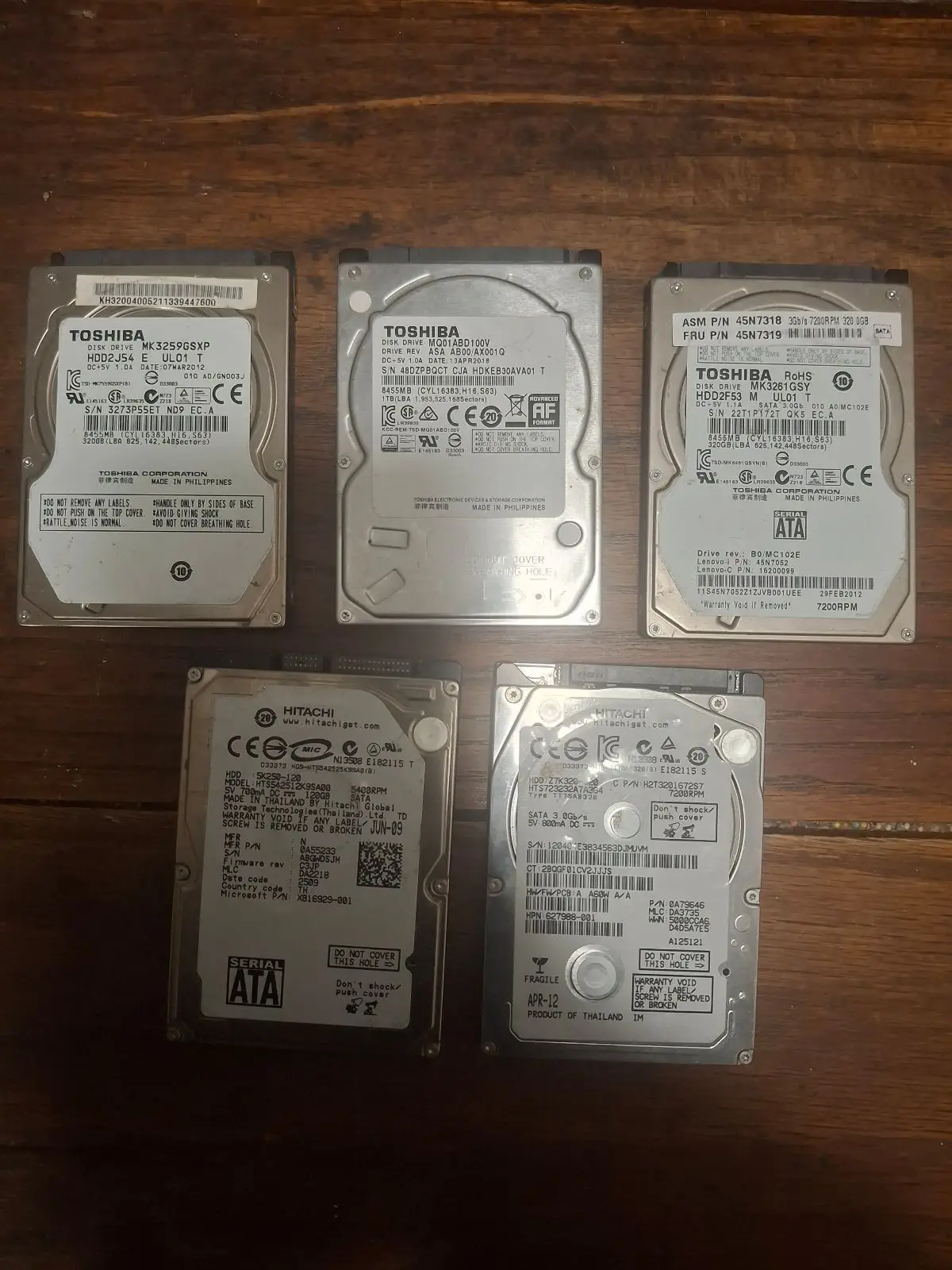 Toshiba 320GB 2.5-inch Internal Hard Drive MK3259GSXP
