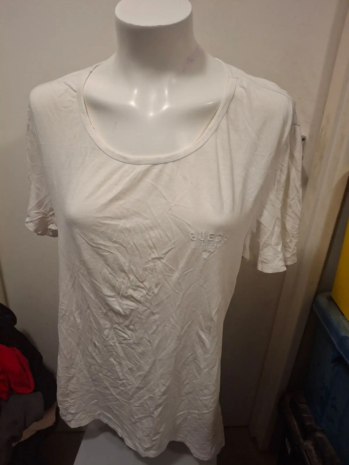 Guess White Logo T-Shirt