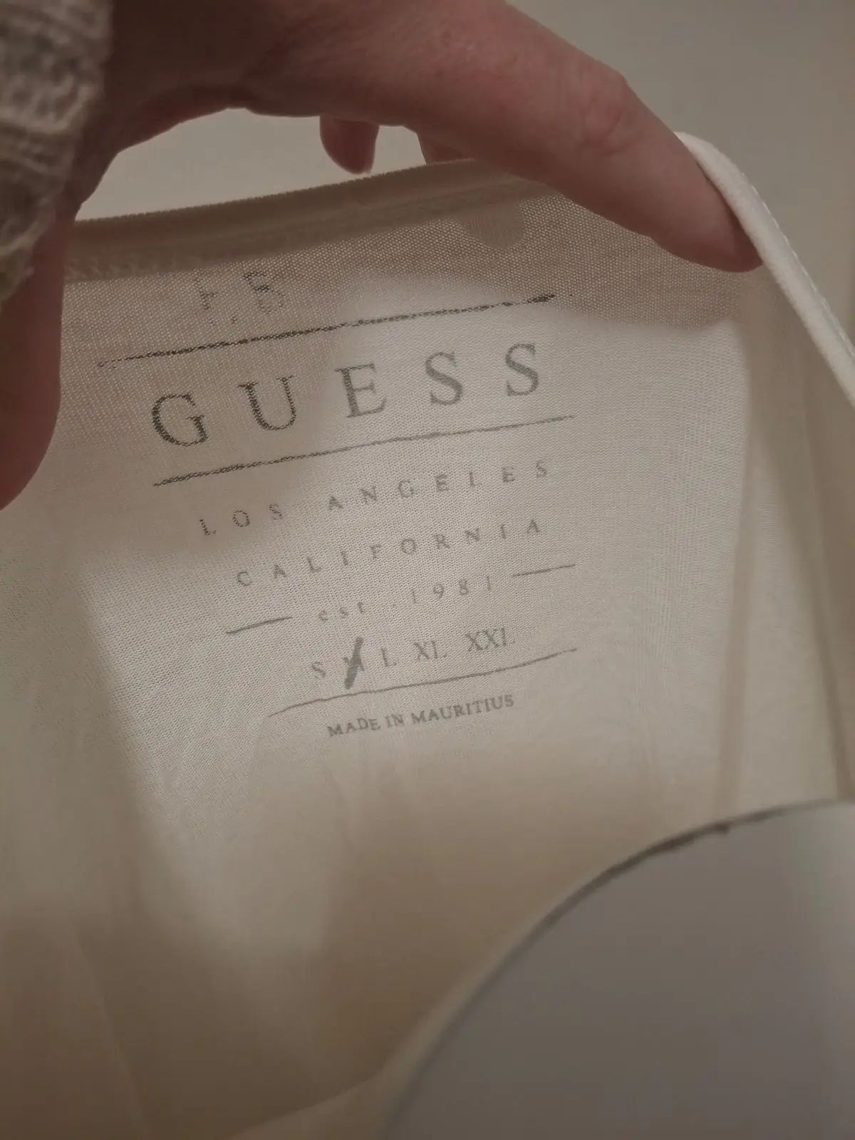 Guess White Logo T-Shirt