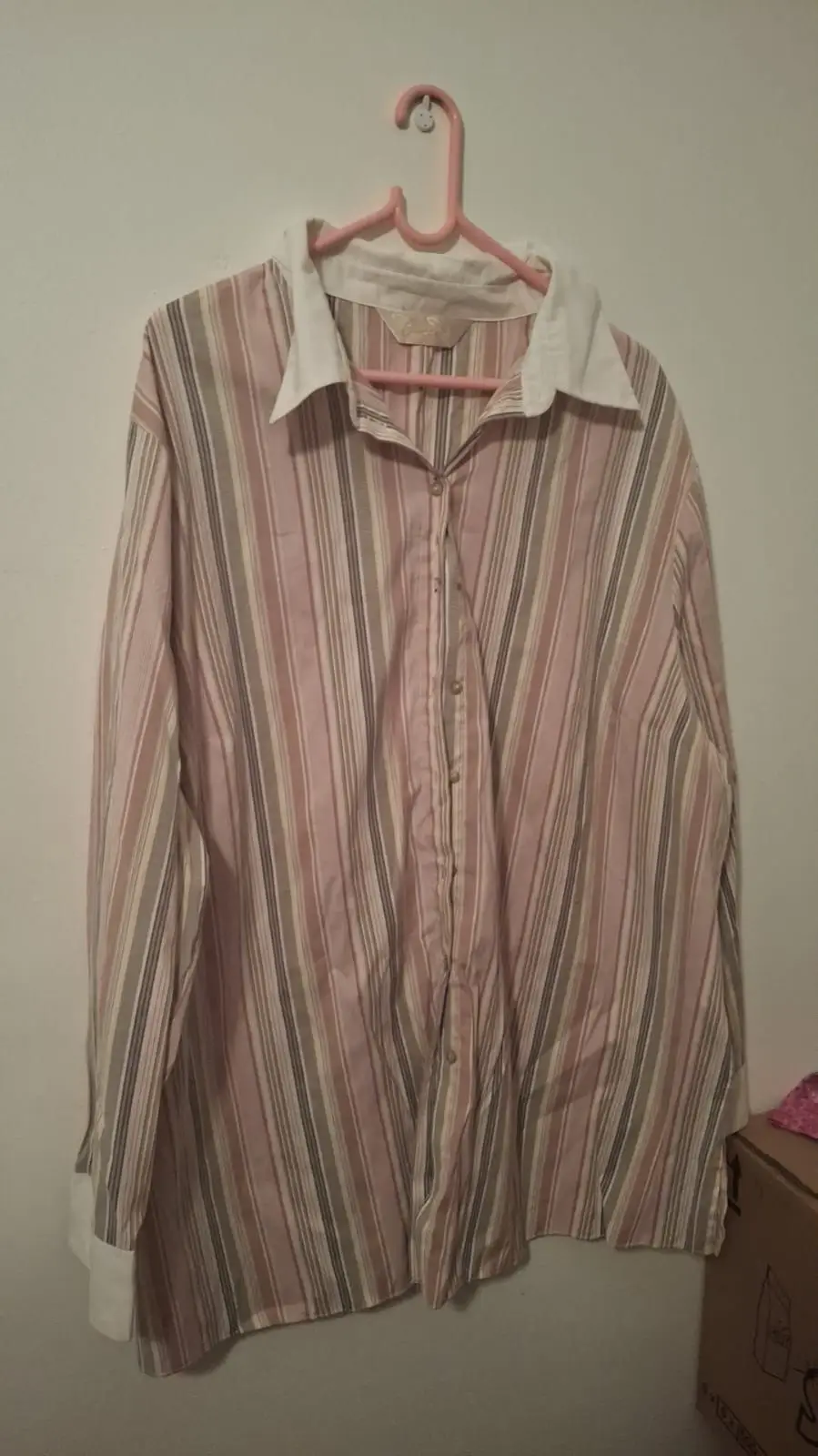 Striped Long-Sleeve Button-Up Shirt