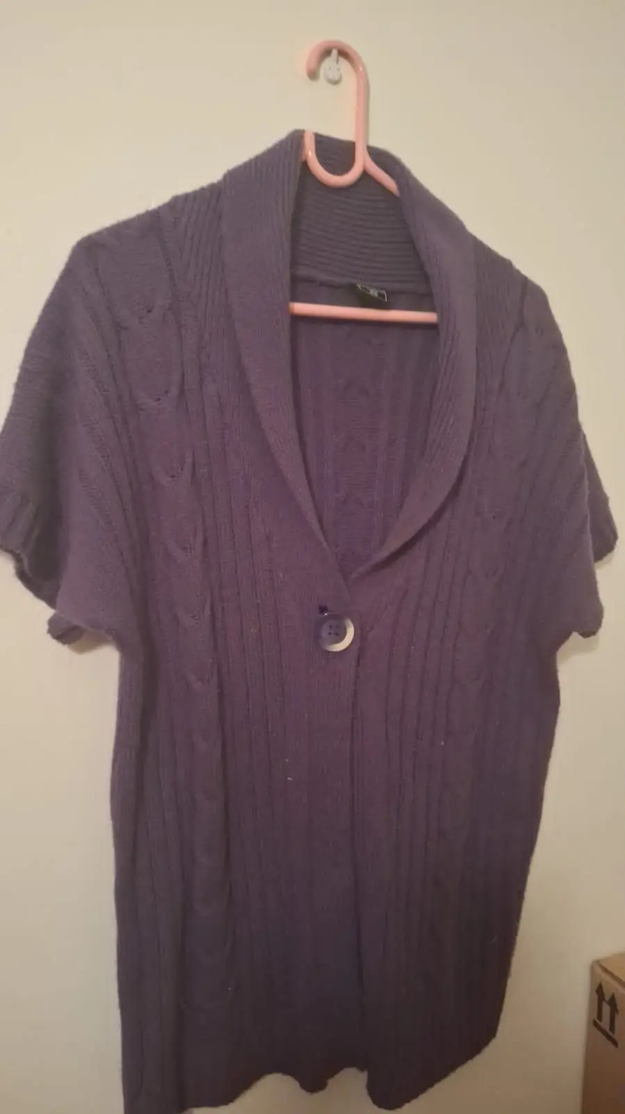Miladys Purple Knit Cardigan Size 40